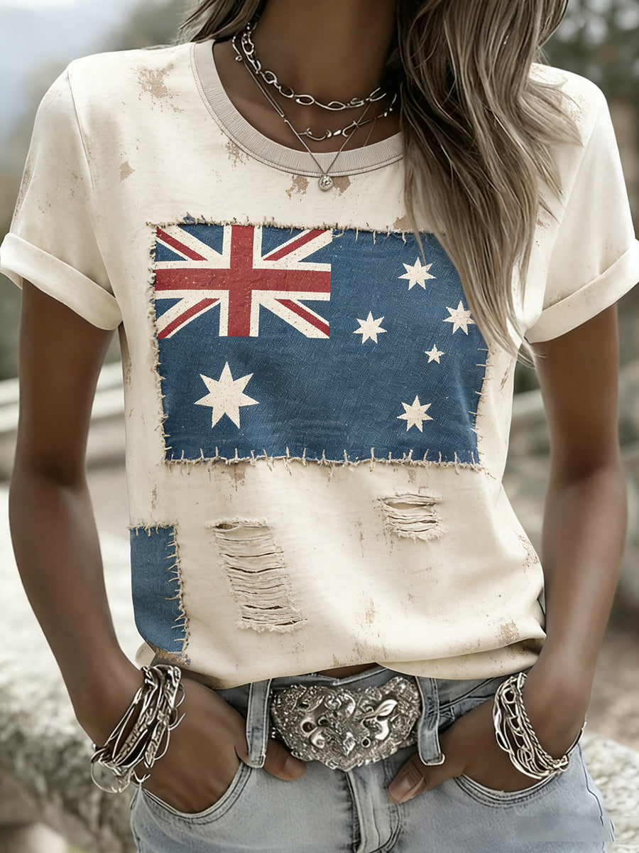 Women's Vintage Australian Holiday Casual Comfortable T-shirt
