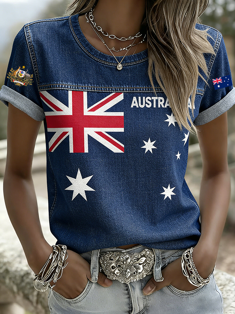 Women's Vintage Australian Holiday Casual Comfortable T-shirt