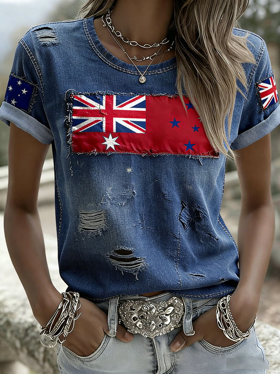 Women's Vintage Australian Holiday Casual Comfortable T-shirt