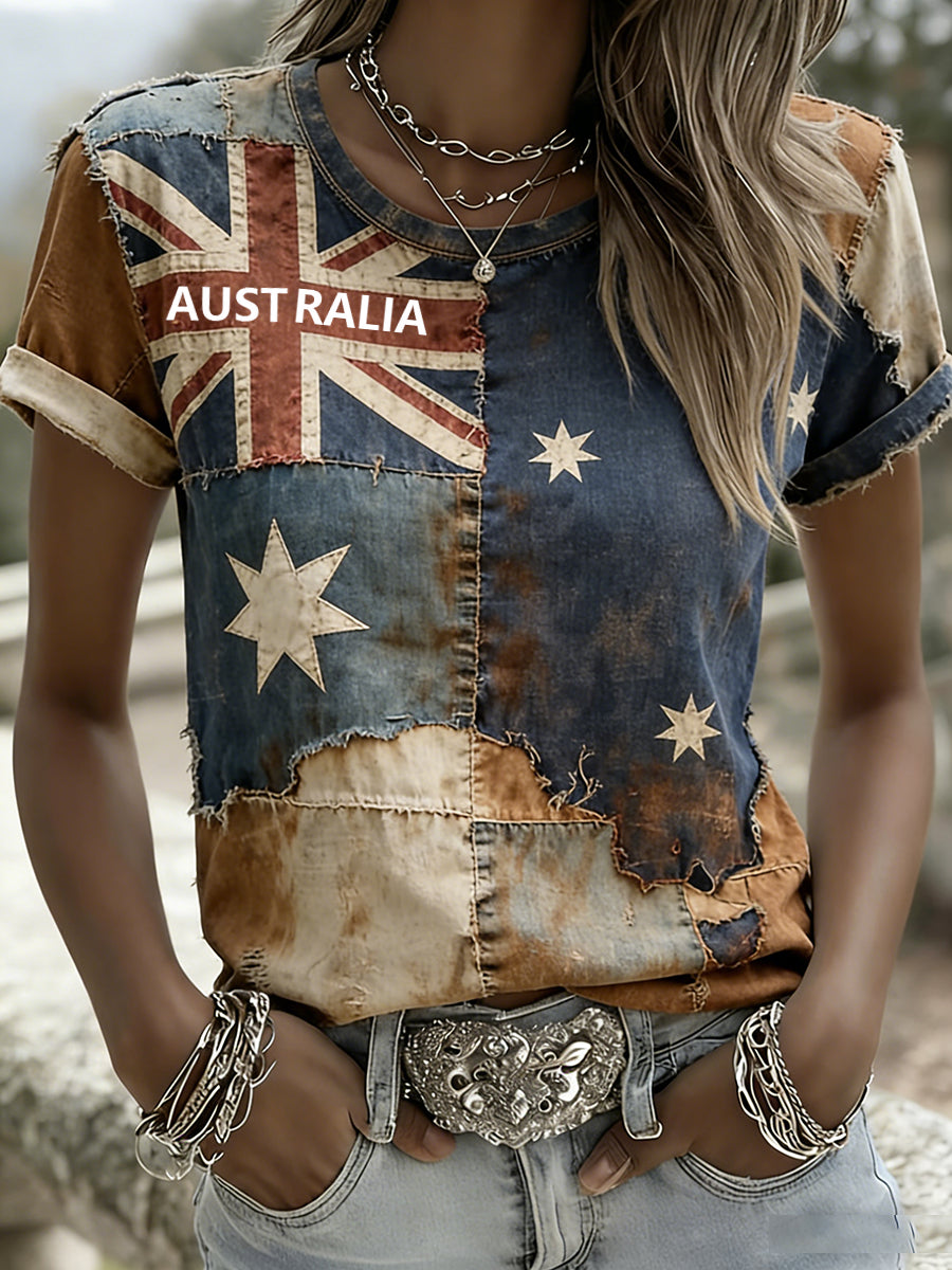 Women's Vintage Australian Holiday Casual Comfortable T-shirt