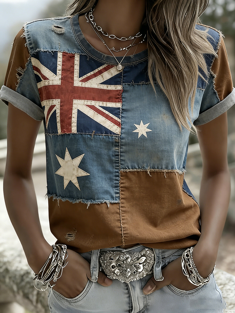 Women's Vintage Australian Holiday Casual Comfortable T-shirt