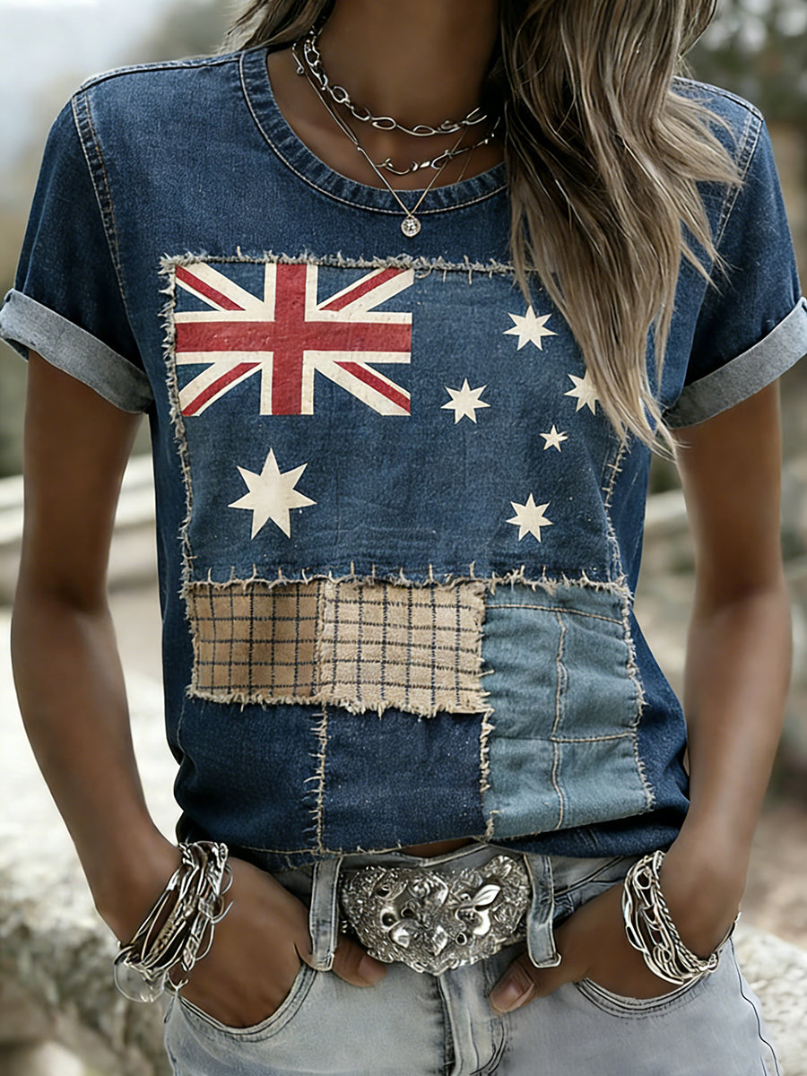 Women's Vintage Australian Holiday Casual Comfortable T-shirt