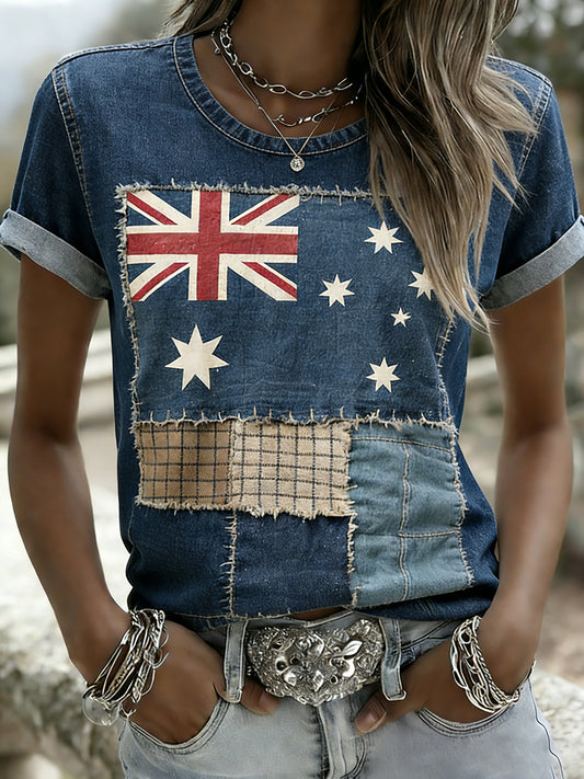 Women's Vintage Australian Holiday Casual Comfortable T-shirt