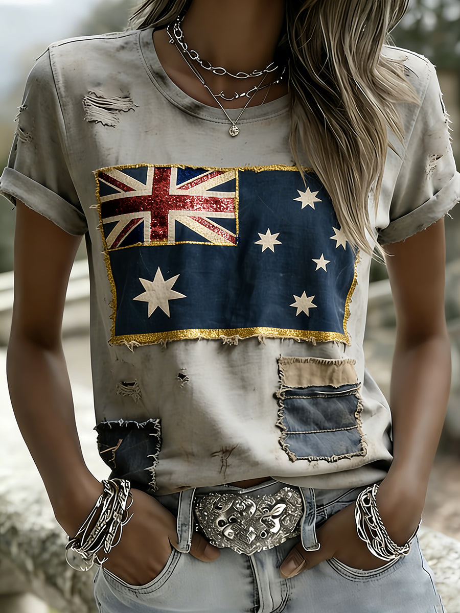 Women's Vintage Australian Holiday Casual Comfortable T-shirt