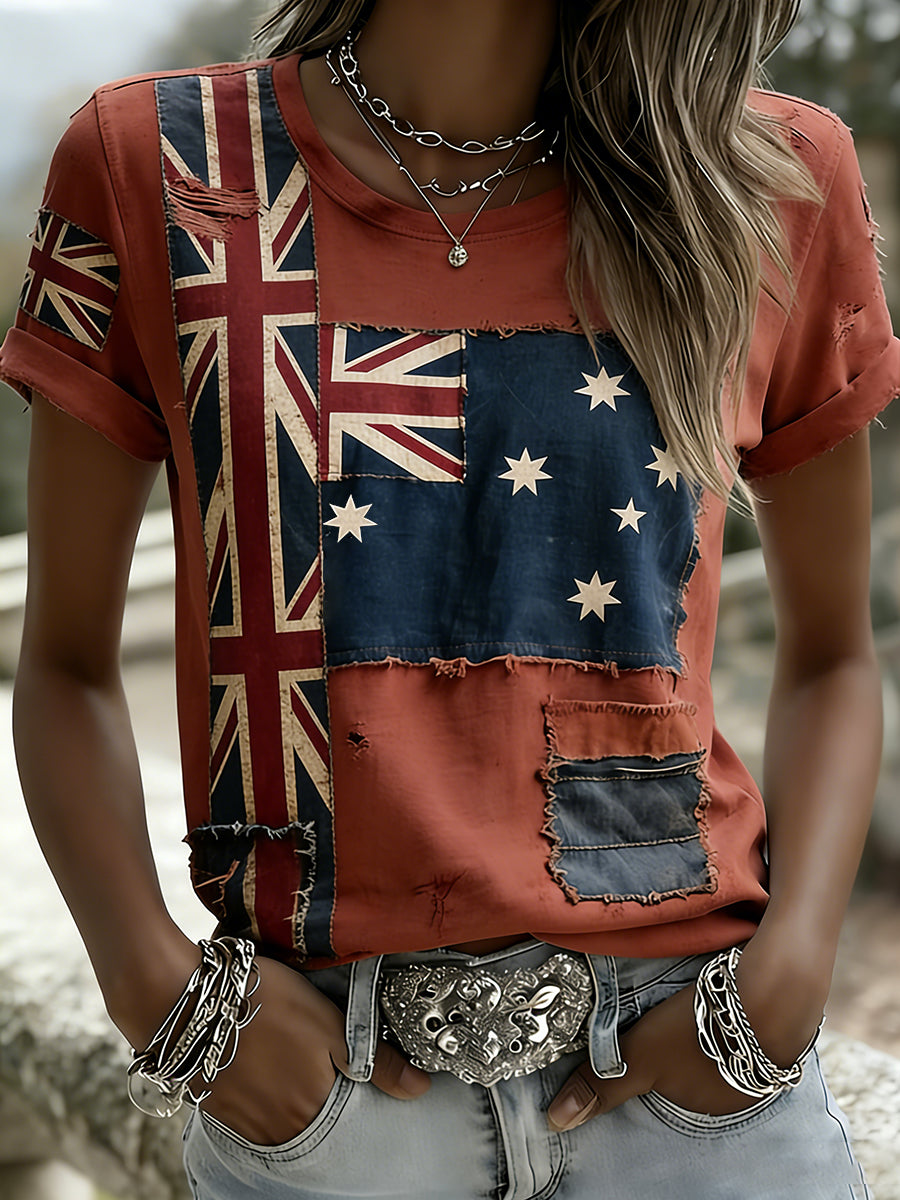 Women's Vintage Australian Holiday Casual Comfortable T-shirt