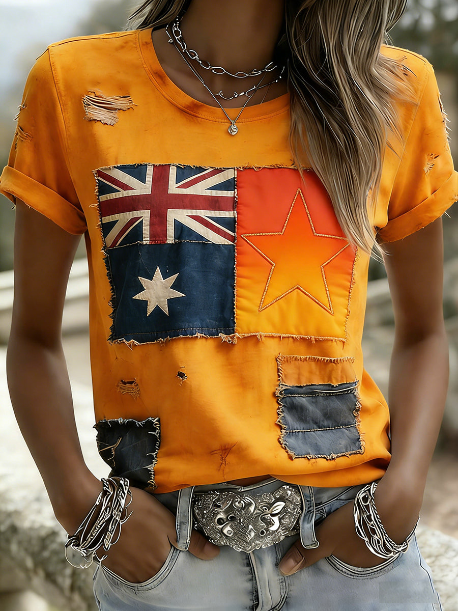 Women's Vintage Australian Holiday Casual Comfortable T-shirt