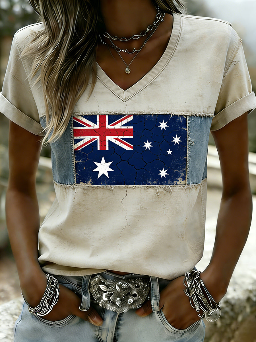 Women's Vintage Australian Holiday Casual Comfortable T-shirt