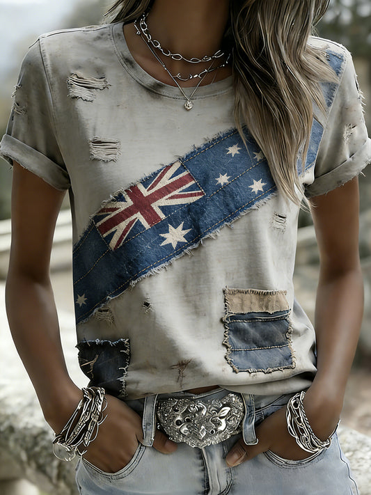 Women's Vintage Australian Holiday Casual Comfortable T-shirt
