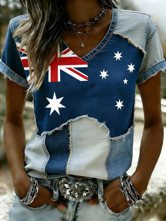Women's Vintage Australian Holiday Casual Comfortable T-shirt