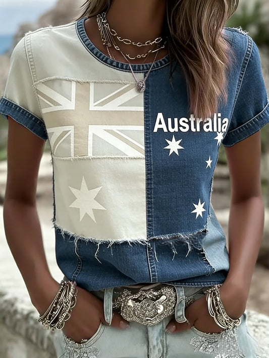 Women's Vintage Australian Holiday Casual Comfortable T-shirt