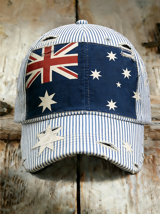 Unisex Vintage Australian Vacation Pattern Printed Hat