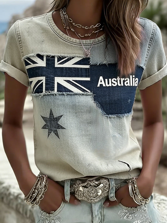 Women's Vintage Australian Holiday Casual Comfortable T-shirt