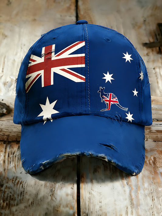 Unisex Vintage Australian Vacation Pattern Printed Hat