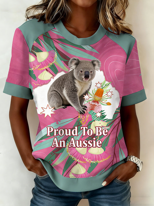 Women's Vintage Australian Holiday Casual Comfortable T-shirt