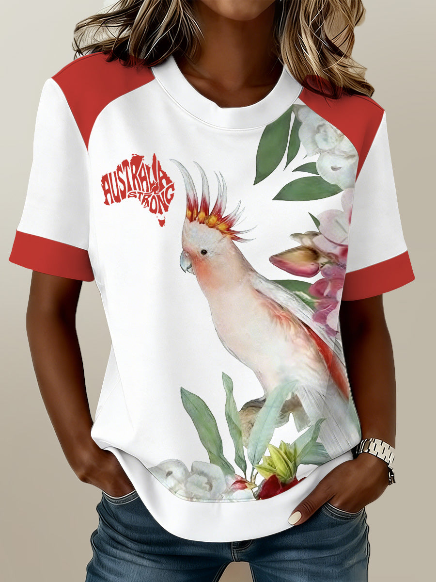 Women's Australian Cockatoo Print T-Shirt