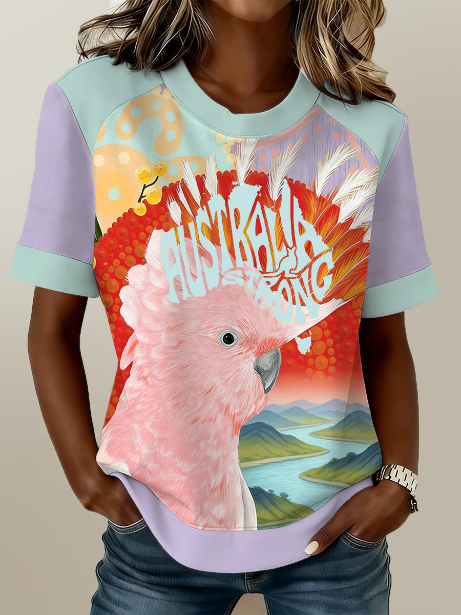 Women's Australian Cockatoo Print T-Shirt