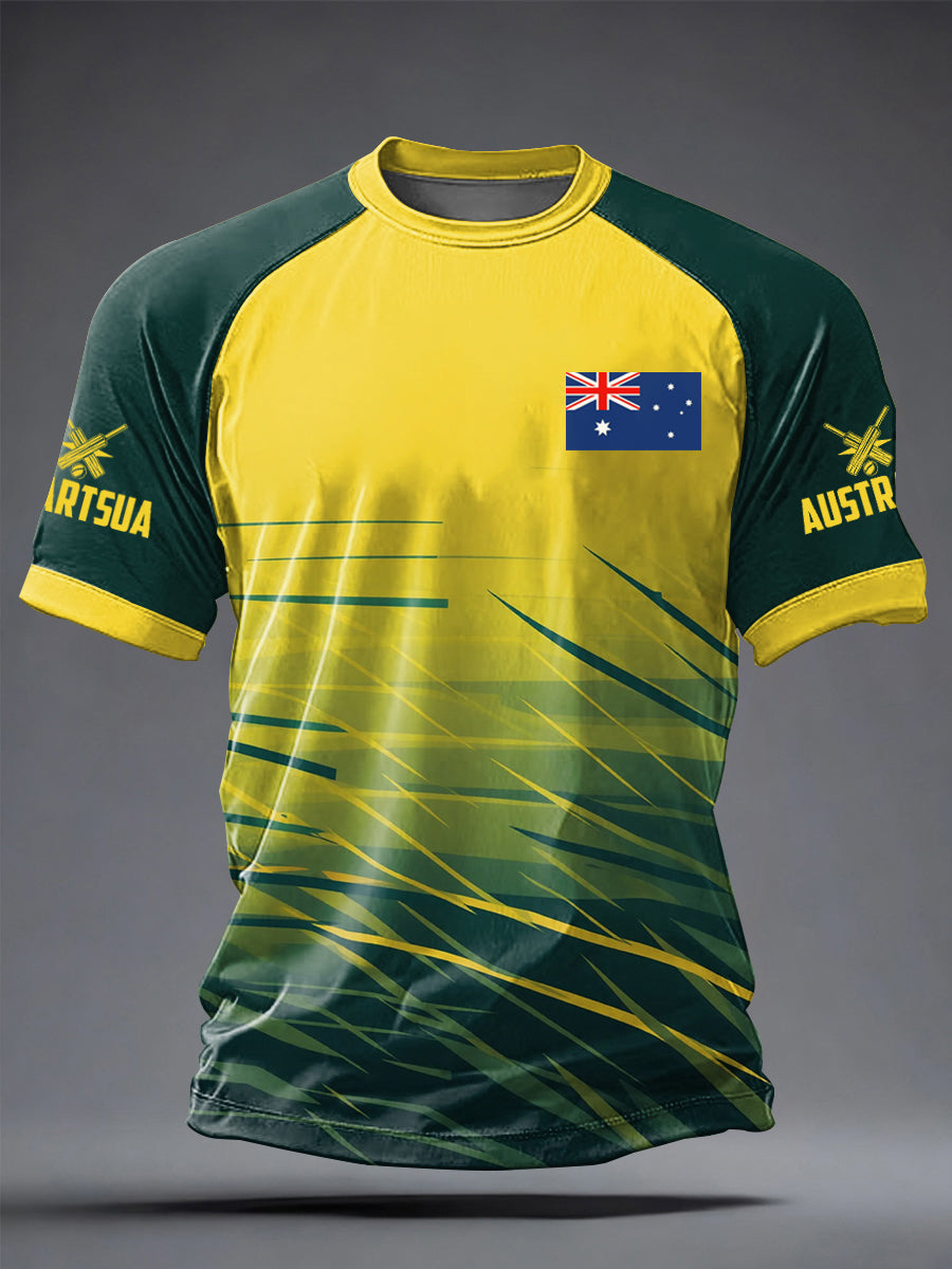 Men's Cricket Printed T-Shirt