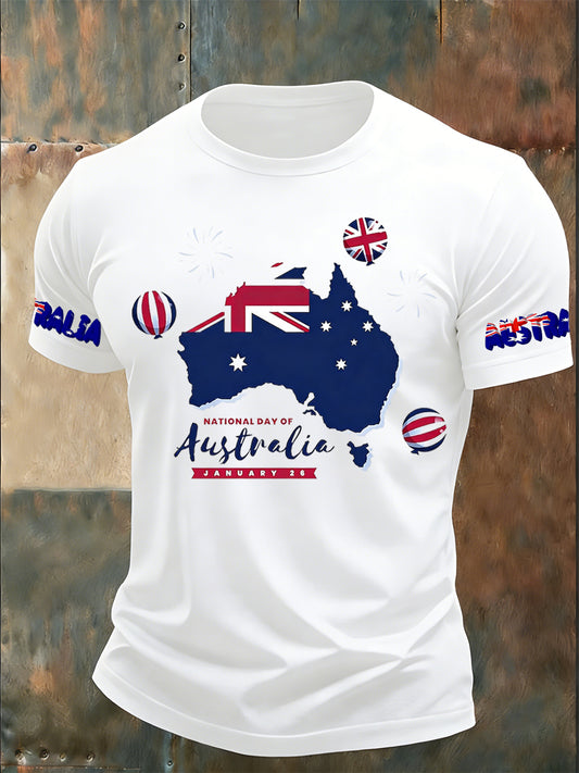 Men's T-Shirt With Australian-Themed Print