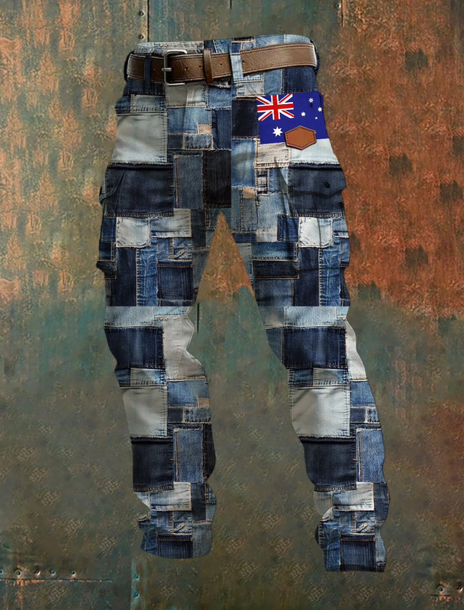 Men's Australian-Style Printed Trousers
