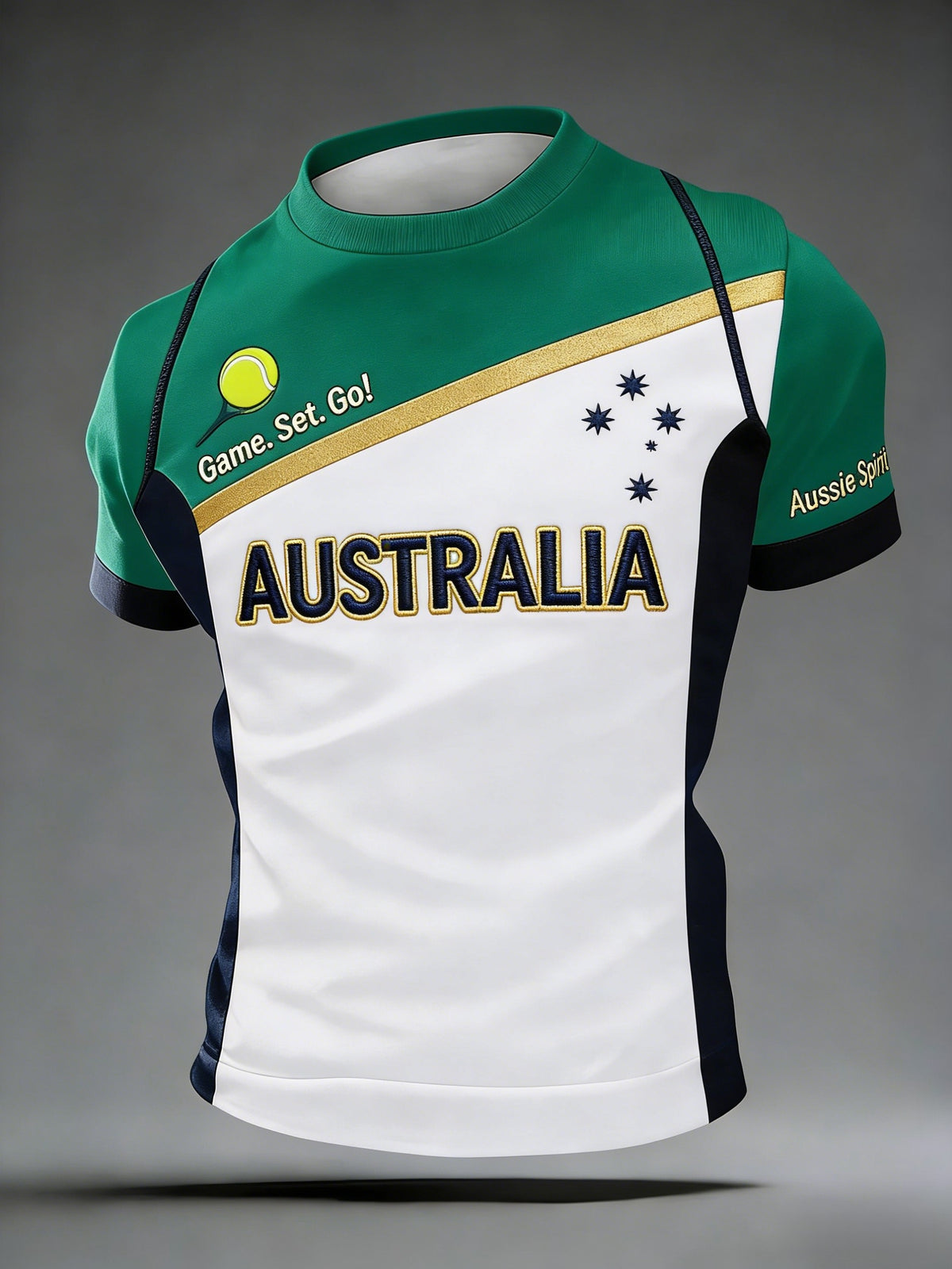 Men's Australian Open Printed Short-Sleeve T-Shirt