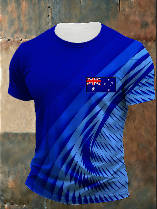 Men's Australian-Inspired Print T-Shirt
