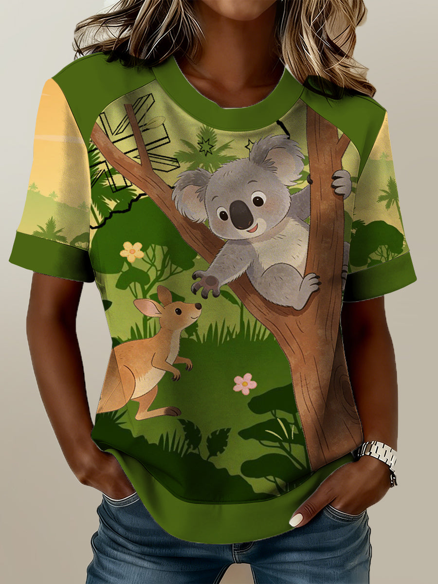 Women's Australian Printed T-Shirt