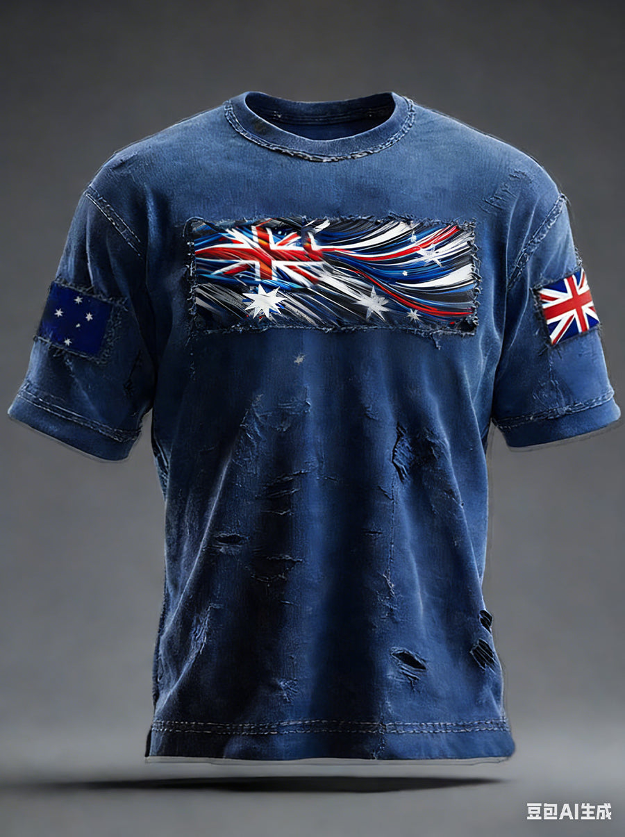 Men's Retro Australian Holiday Casual Fashion T-shirt