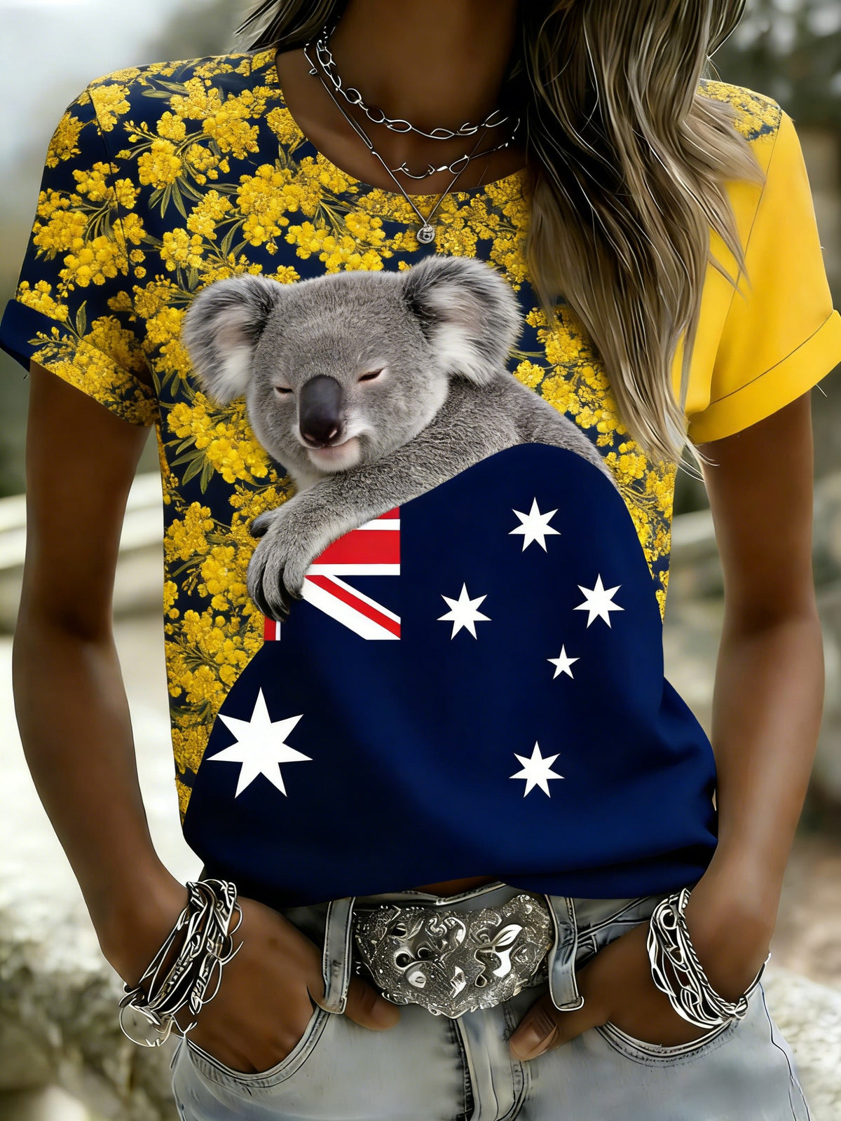 Women's Vintage Australian Holiday Casual Comfortable Short Sleeve T-Shirt