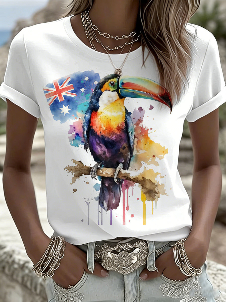 Women's Australian Style Printed T-Shirt