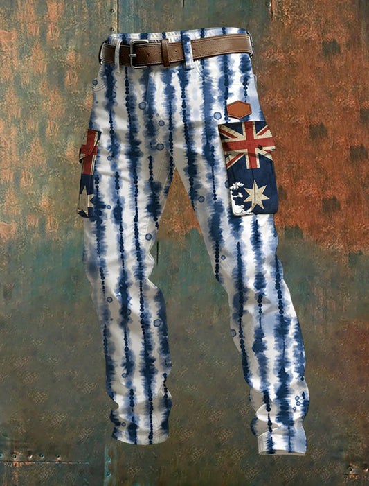 Men's Australian Style Printed Trousers