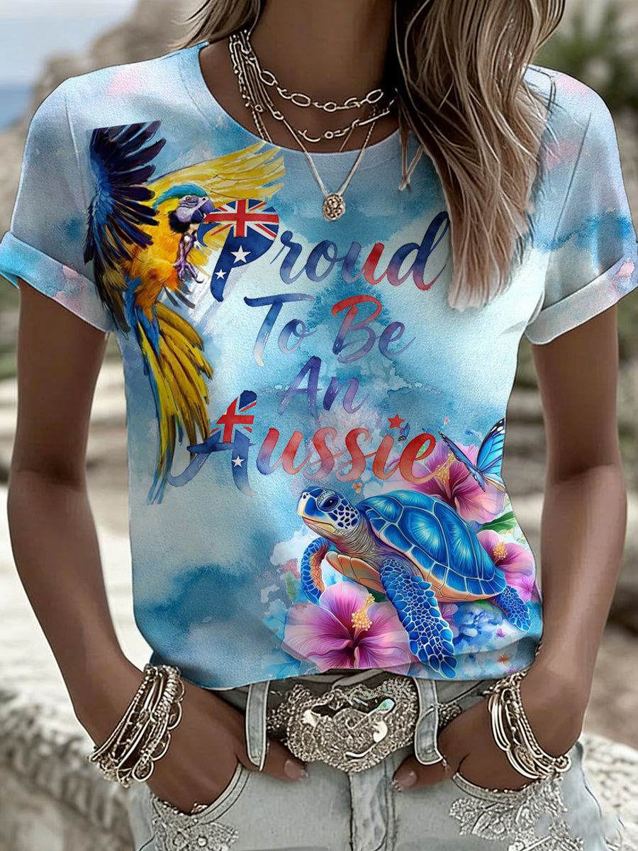 Women's Australian Style Printed T-Shirt