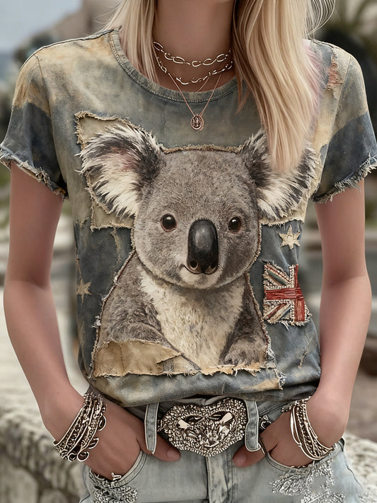 Women's Vintage Australian Holiday Casual Comfortable T-shirt
