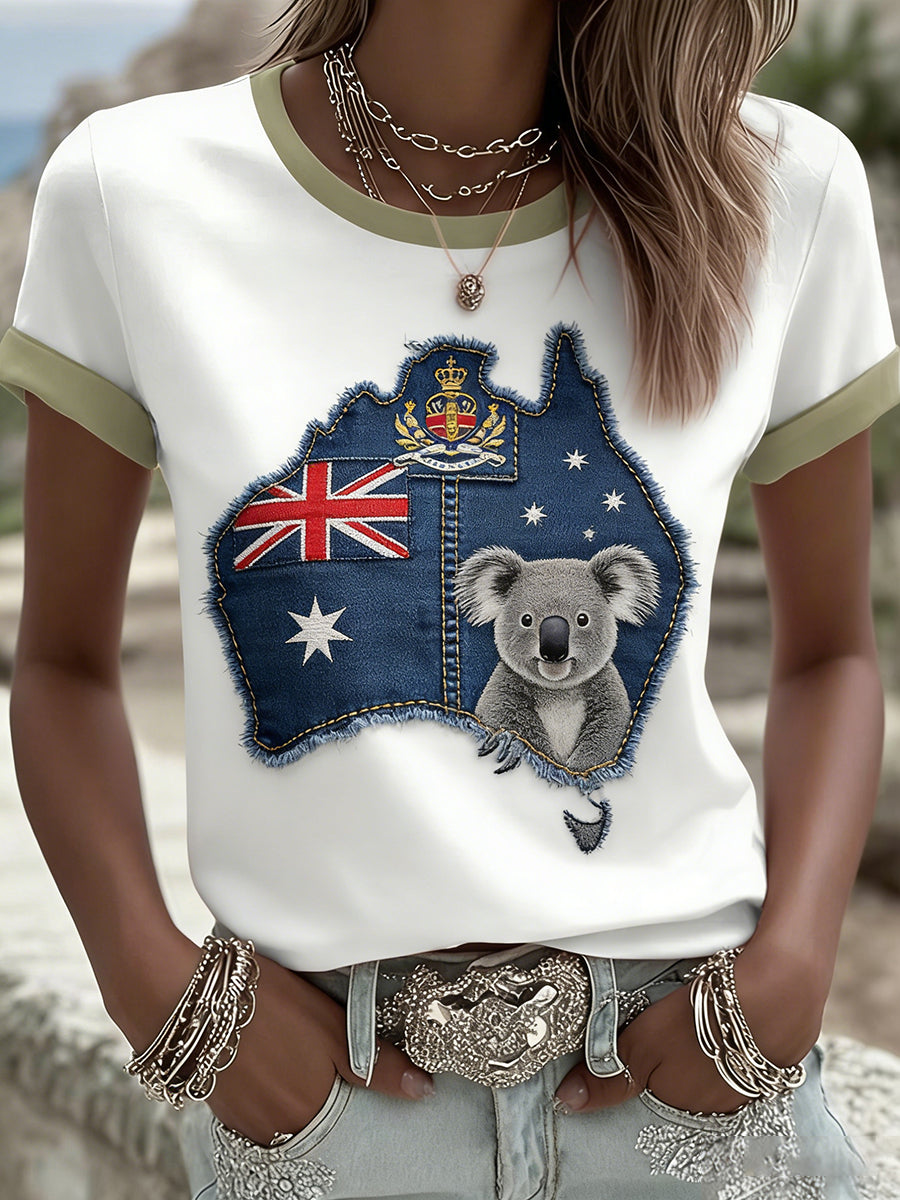 Women's Vintage Australian Holiday Casual Comfortable T-shirt