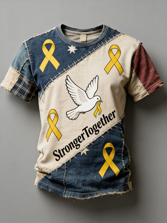 Vintage Australian Peace Dove "We Are Together" Casual T-shirt