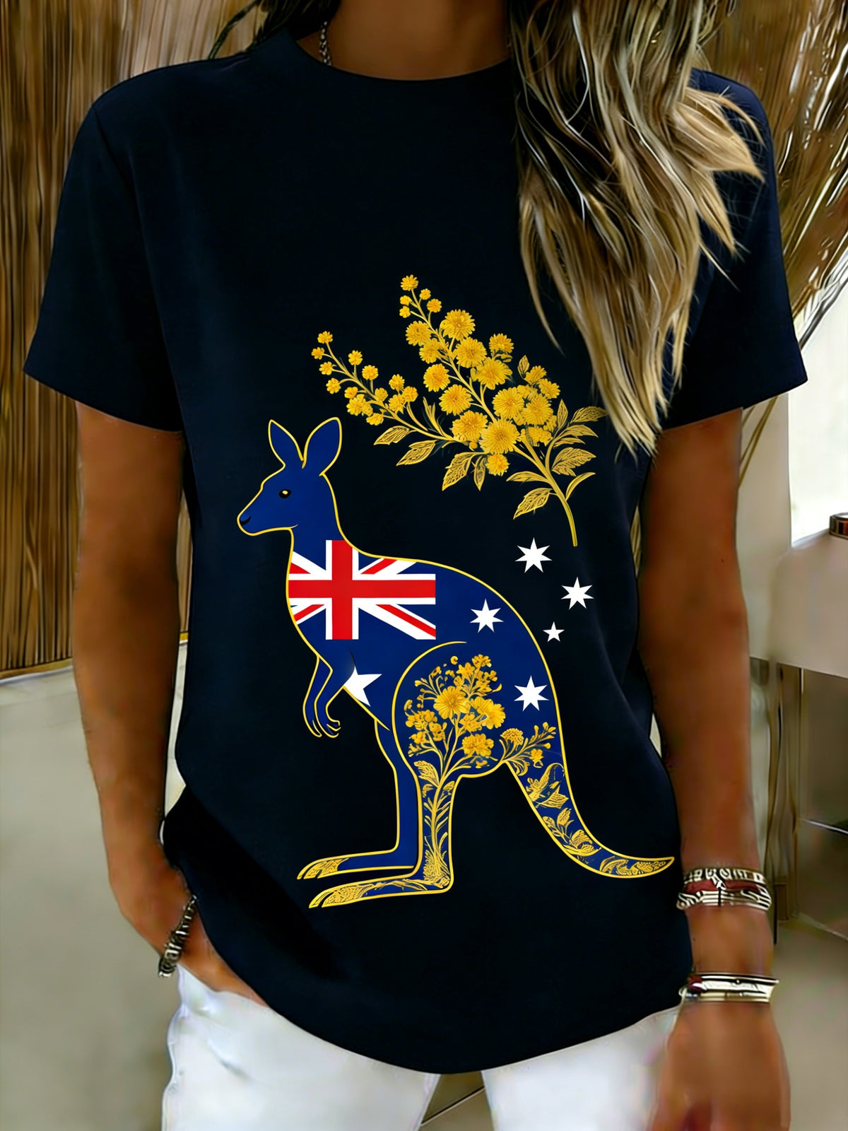 Women's  Vintage Australian Holiday Casual Comfortable Short Sleeve T-Shirt