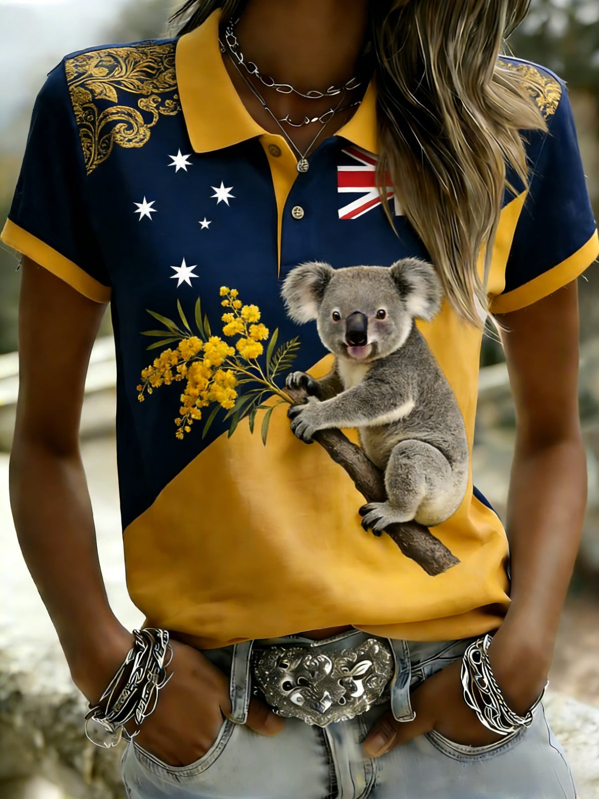 Women's  Vintage Australian Holiday Casual Comfortable Short Sleeve T-Shirt