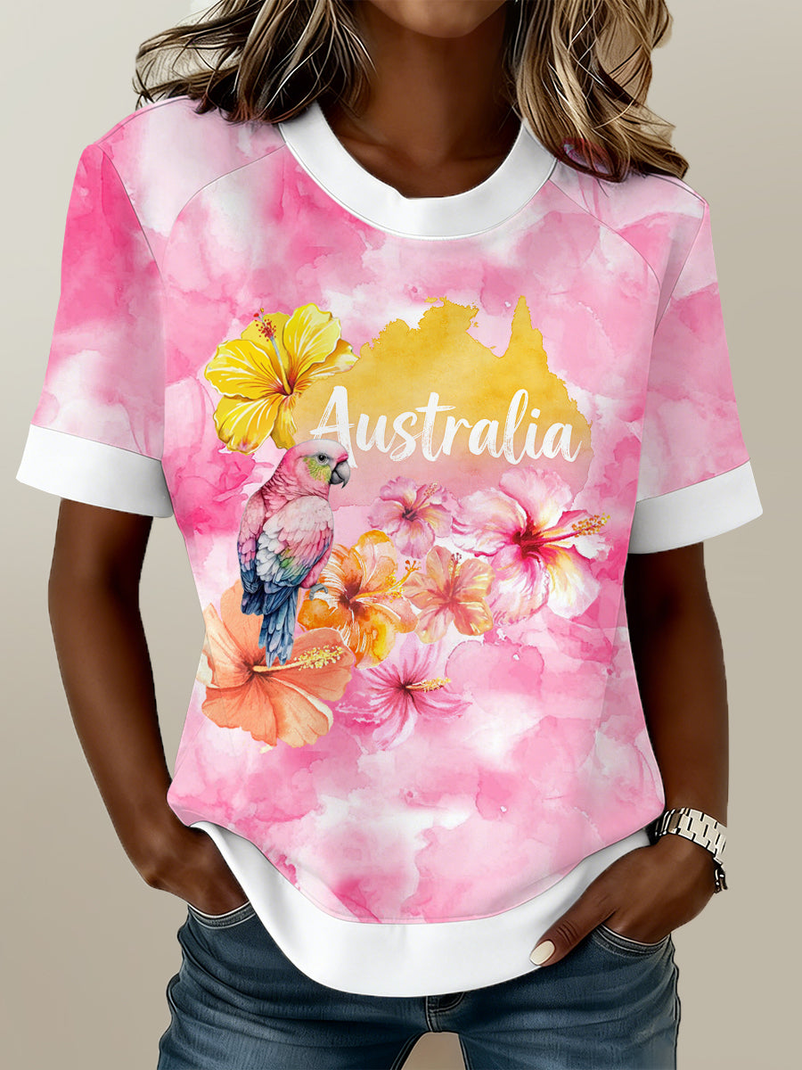 Women's T-Shirt With Australian-Inspired Print