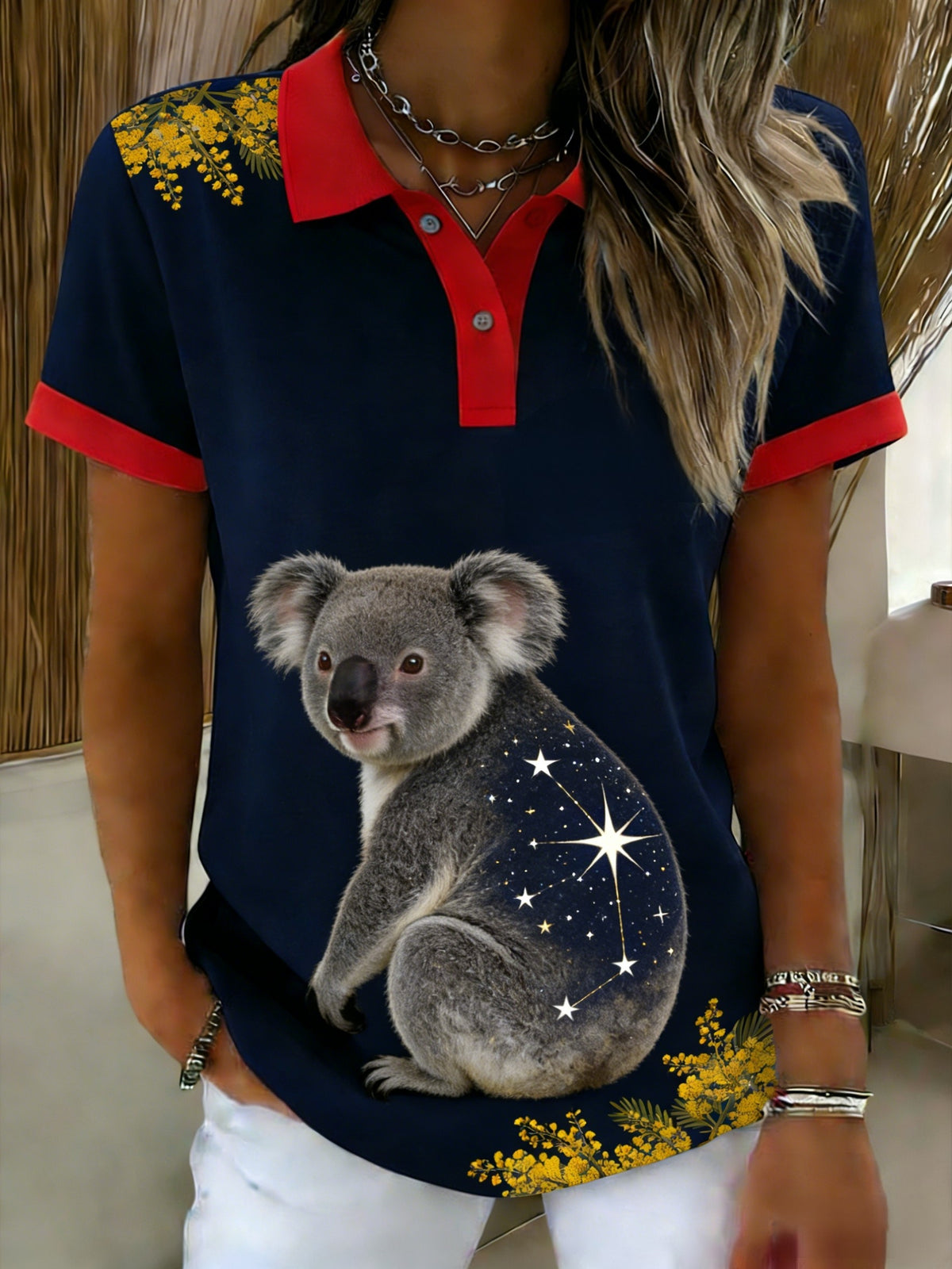 Women's  Vintage Australian Holiday Casual Comfortable Short Sleeve T-Shirt