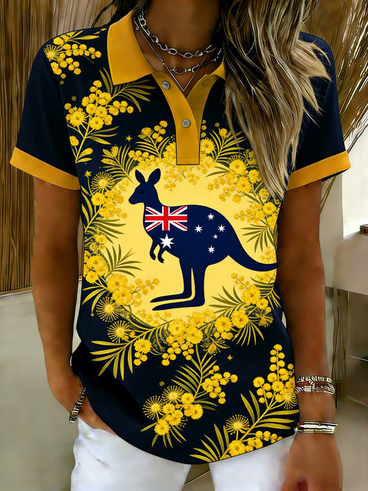Women's  Vintage Australian Holiday Casual Comfortable Short Sleeve T-Shirt