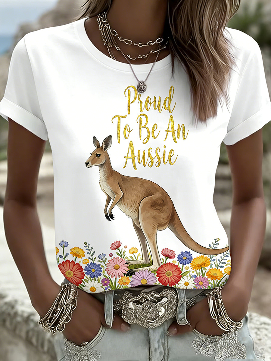 Women's Vintage Australian Holiday Casual Comfortable T-shirt