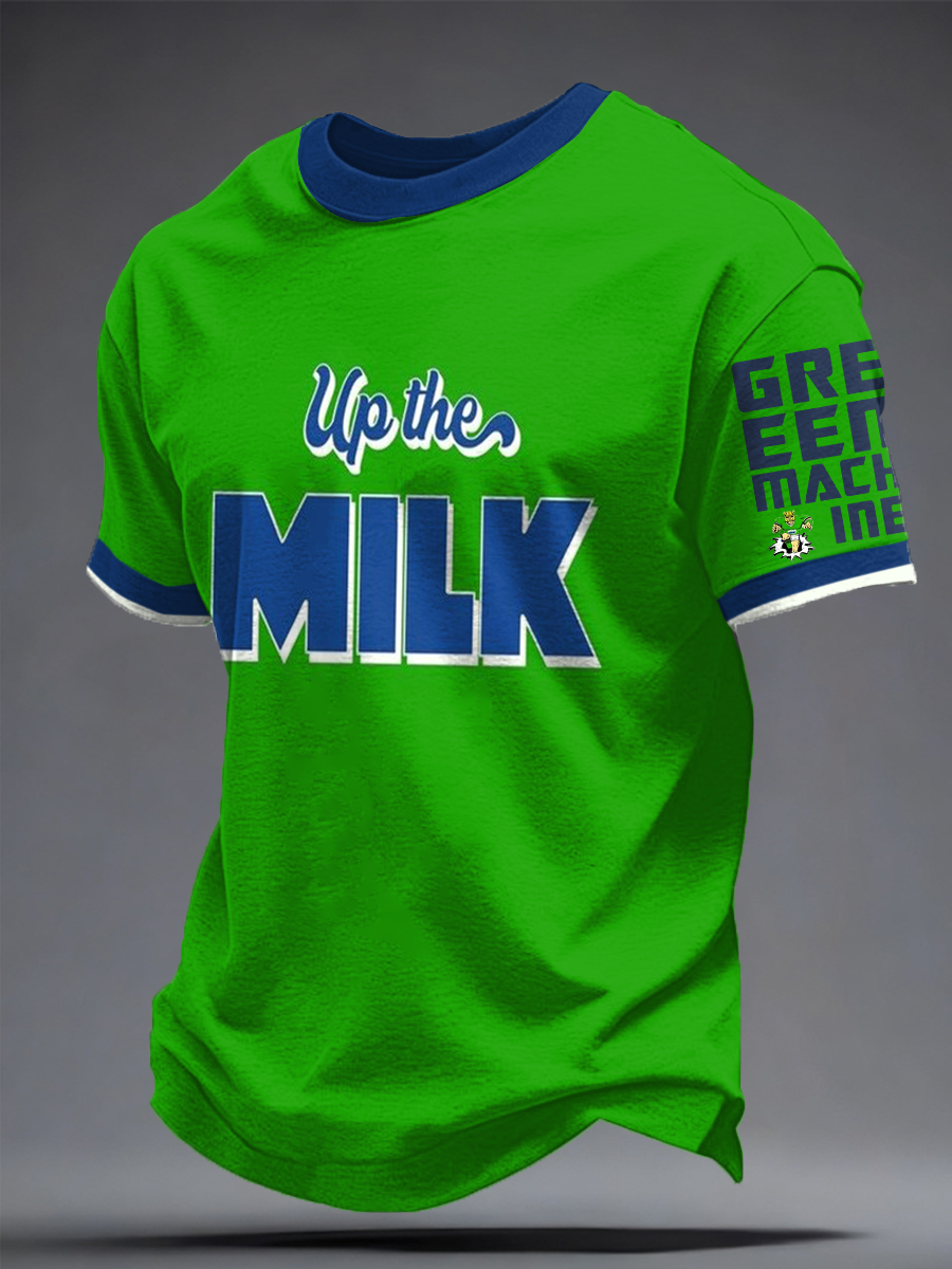 Men's Rugby Lover Green Machine Printed T-shirt