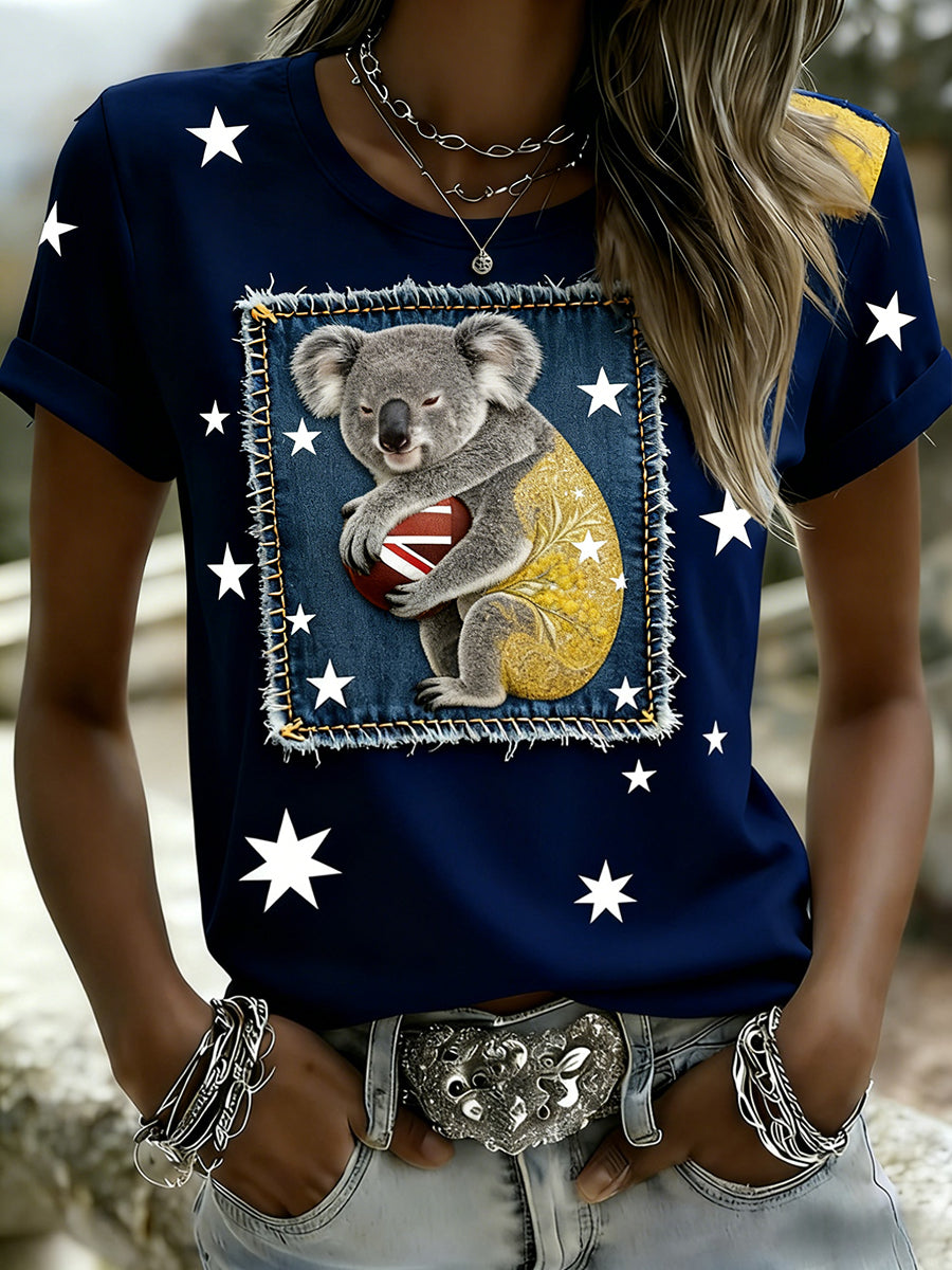 Women's Vintage Australian Holiday Casual Comfortable T-shirt