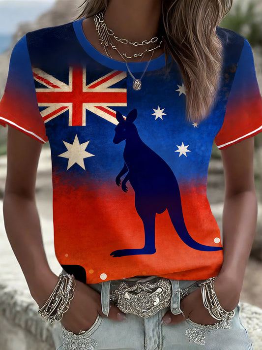 Women's Vintage Australian Holiday Casual Comfortable T-shirt