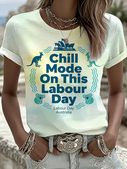 Women's T-Shirt With Australian-Themed Print