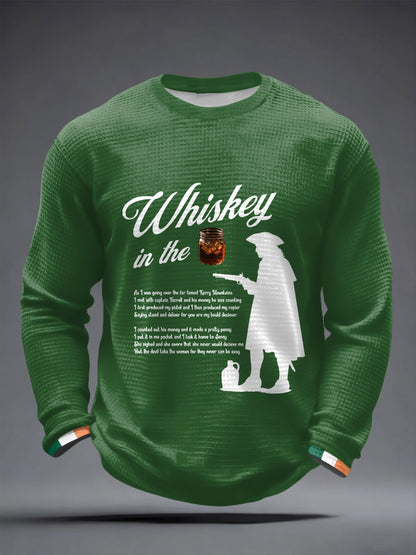 Men's Whiskey In The Jar Waffle Long Sleeve T-Shirt