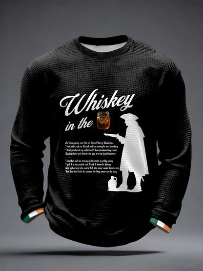Men's Whiskey In The Jar Waffle Long Sleeve T-Shirt