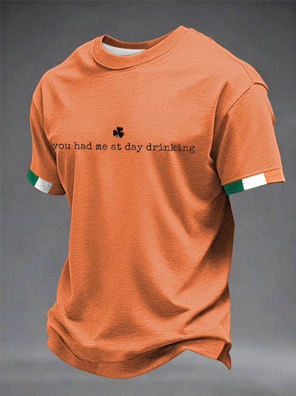 Men's You Had Me At Day Drinking short sleeves t-shirt