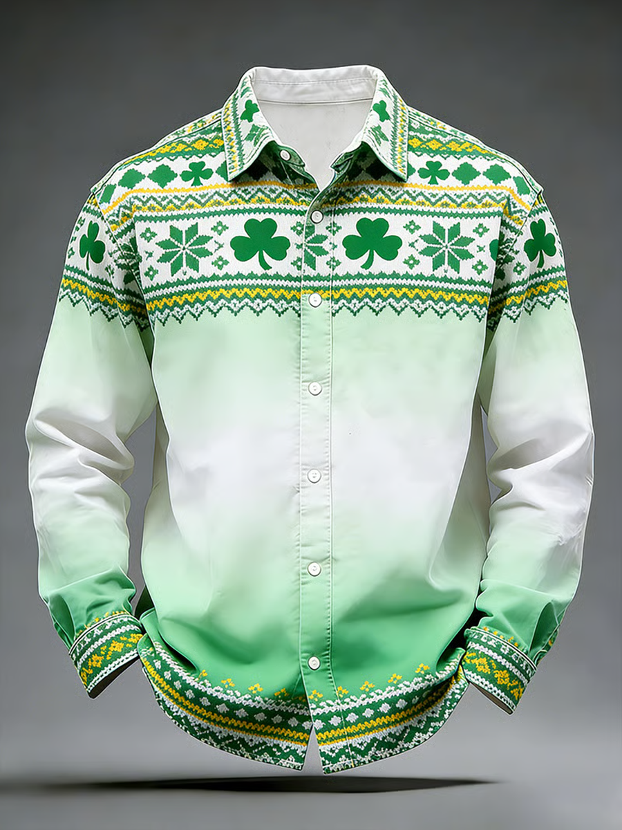 Men's St. Patrick's Day Printed Shirt