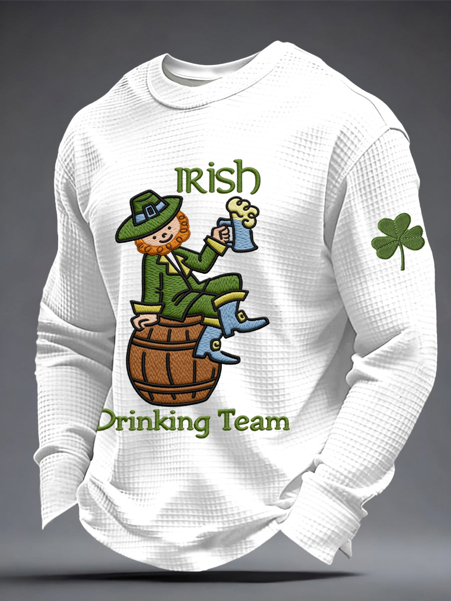 Men's St. Patrick's Day Waffle Top