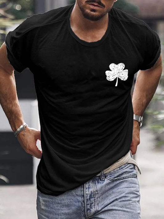 Men's Vintage St. Patrick's Day Printed Casual T-Shirt